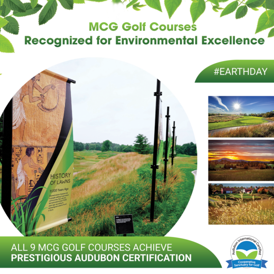 All Nine MCG Golf Courses in Montgomery County Now Have ‘Certified Audubon Cooperative Sanctuary’ Status, Placing Them in Exclusive Company Worldwide 