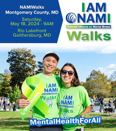 NAMIWalks Montgomery County on May 18 starting 9 am at Rio Lakefront
