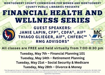 Free Financial Seminar on Divorce and Money Will Be Offered Virtually by Commission for Women and County Libraries on May 28 