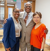 Shant'a Johnson, Dr. Jeffery Johnson, and Betty Lam