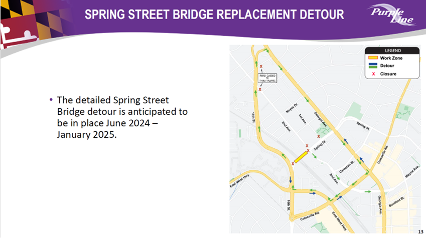 Woodside detour