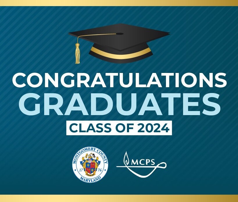 Graphic reading “Congratulations graduates Class of 2024.” Credit: MCG.