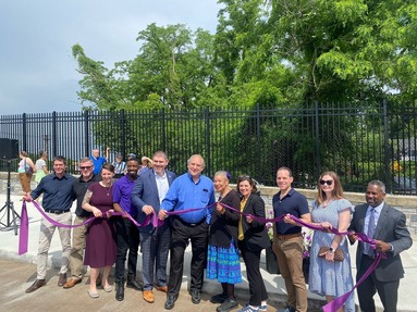 CM Stewart at the Talbot Bridge Opening