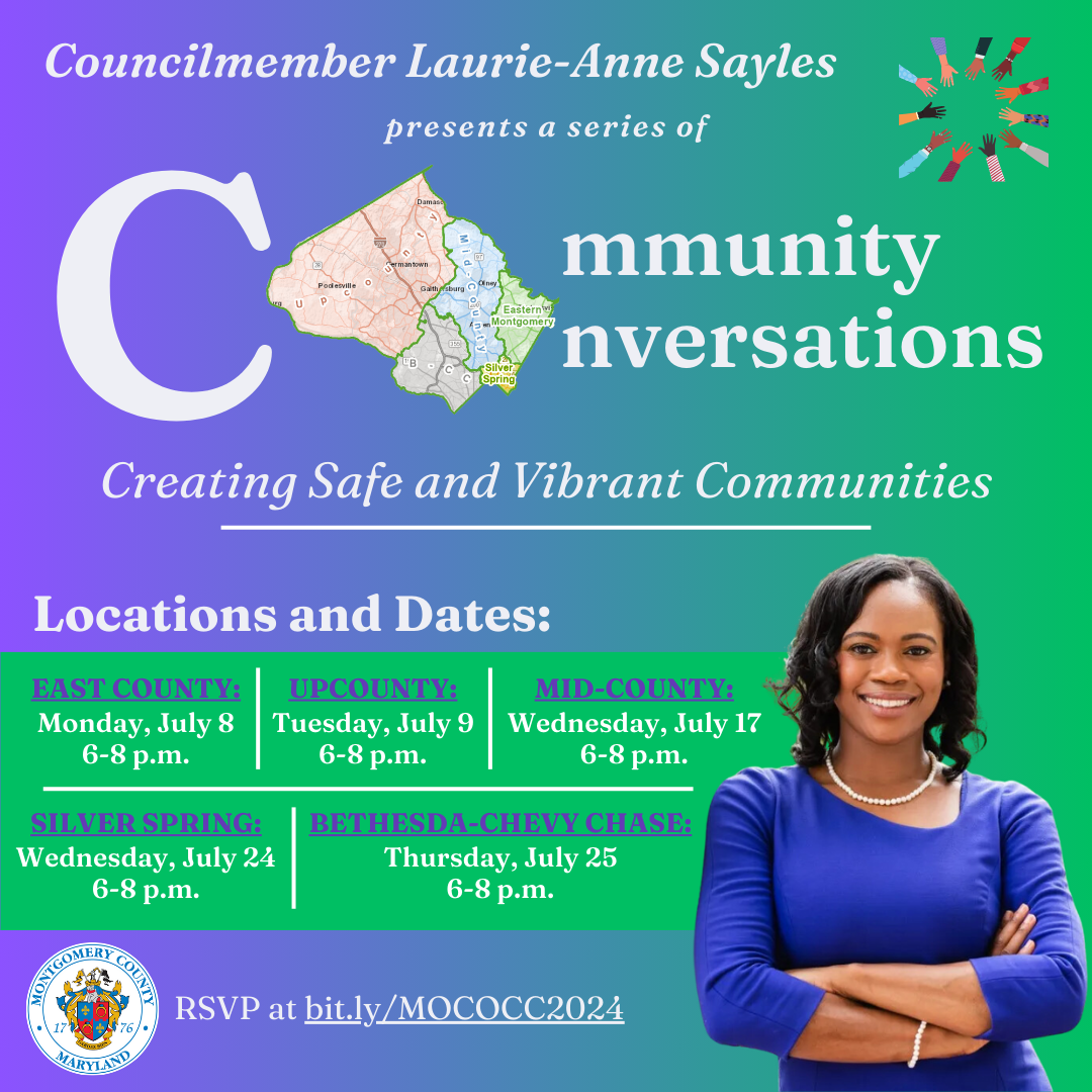 Community Conversations Flyer with all locations