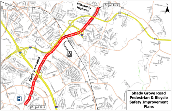 In-Person Meeting on Shady Grove Road Pedestrian & Bicycle Safety Improvement Feasibility Study to be Held in Rockville on Tuesday, July 9 