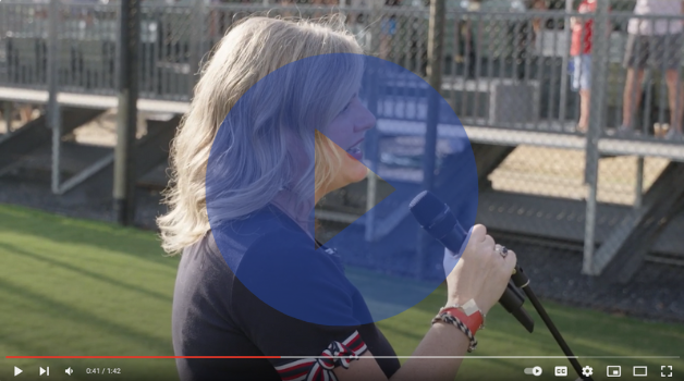 Video of Councilmember Luedtke singing the National Anthem at the Olney Cropdusters baseball game. 