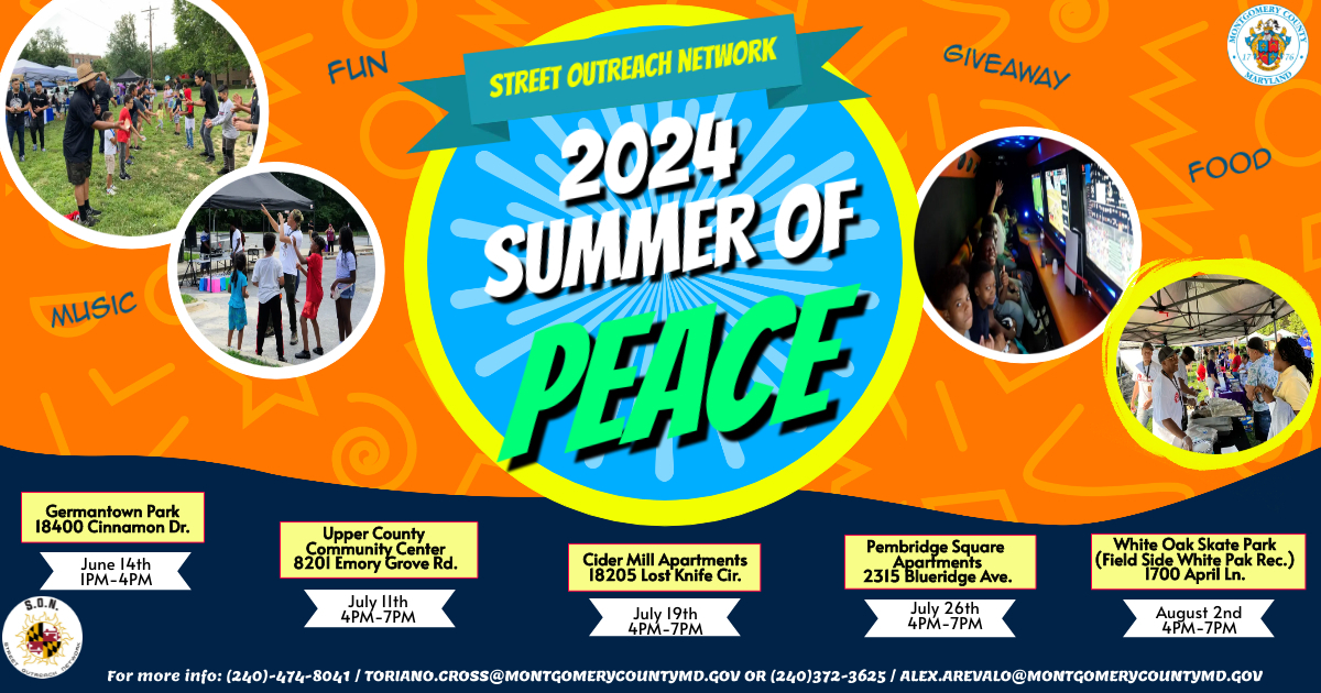 Summer of Peace flyer.