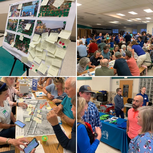 Councilmember Luedtke at the Damascus Placemaking Festival kick-off meeting in June. 