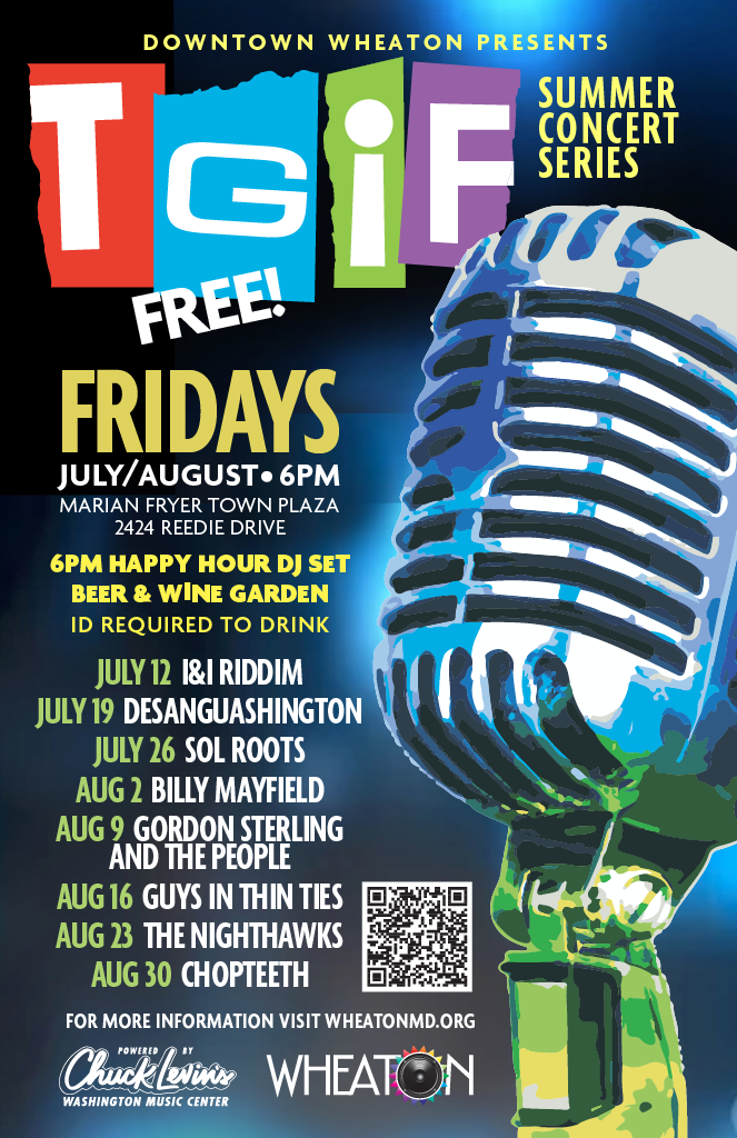 Wheaton TGIF Summer Concert Series Continues with Soul and Funk of ‘Billy Mayfield’ on Friday, Aug. 2 