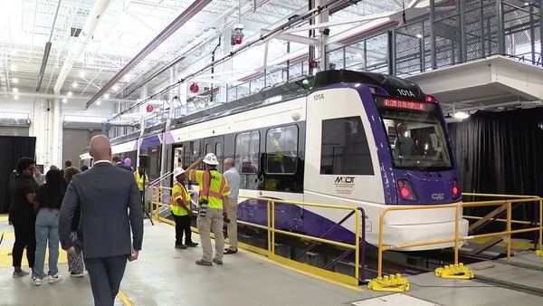 Our first look at the rail cars that will transport riders on the Purple Line 