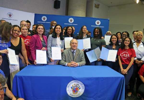 Photos from rent stabilization bill signing 