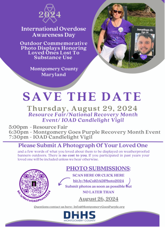 Remembrance Ceremony on Thursday, Aug. 29, Will Recognize International Overdose Awareness Day and September as National Recovery Month 