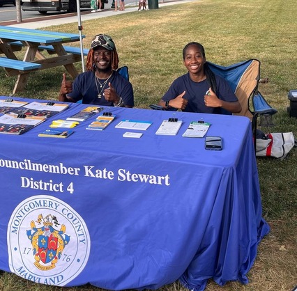 CVP Stewart staff tabling at the Pike Central Farmers Market