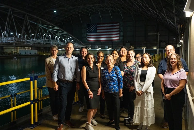 CVP Stewart with colleagues at Carderock Naval Sea Systems Command