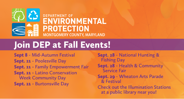 Department of Environmental Protection Will Be at Fall Events to Highlight Ways Residents Can Impact Environmental Progress   