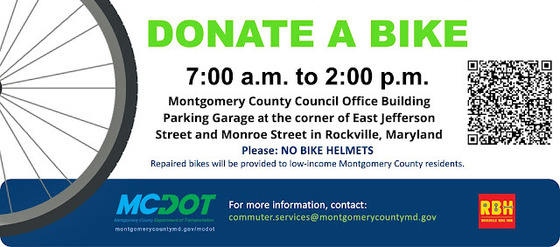 Unused Bikes Will Go to Good Use If Donated to Department of Transportation’s Annual Bike Donation Event, Friday, Oct. 11 