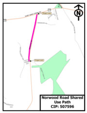 Hybrid Public Meeting on the Norwood Road Shared-Use Path Project in Sandy Spring to be Held on Wednesday, Sept. 25 