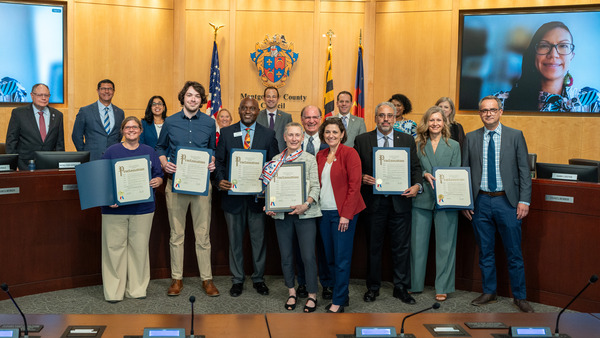 CVP Stewart presenting the National Voter Registration Day proclamation