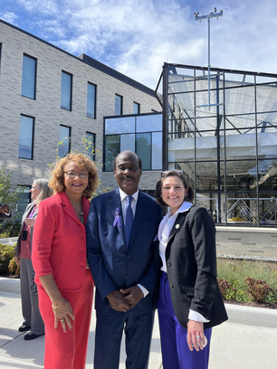 CVP Stewart with Catherine and Isiah Leggett