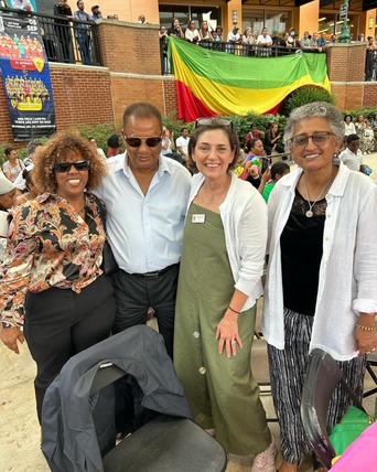 CVP Stewart with community leaders at the Ethiopian Day Festival