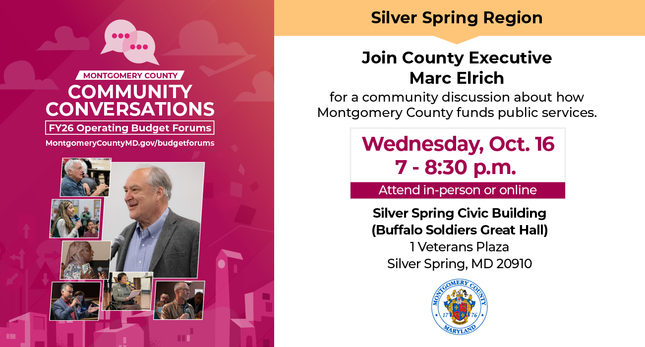 FY26 Silver Spring budget forum