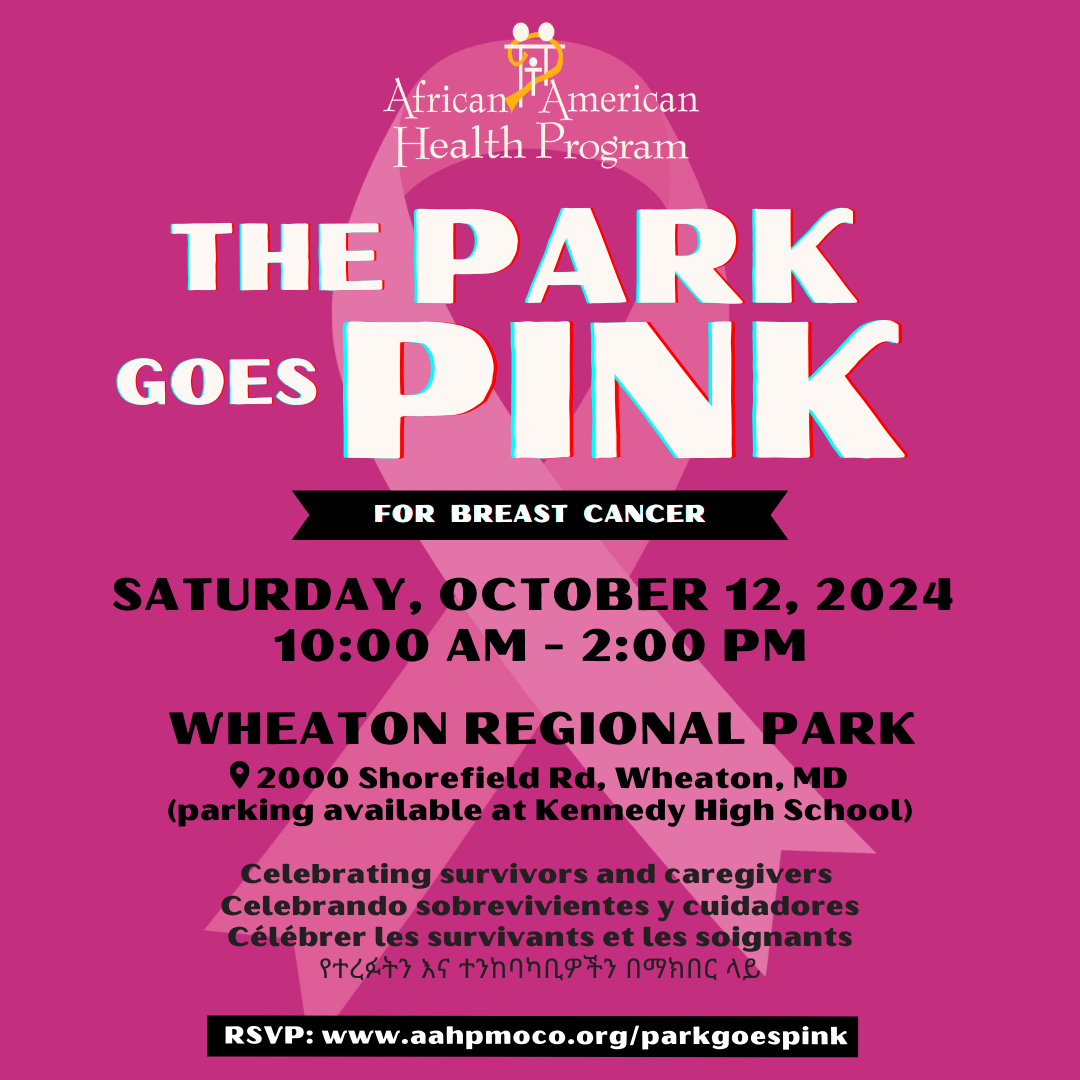 'The Park Goes Pink for Breast Cancer’ on Saturday, Oct. 12 