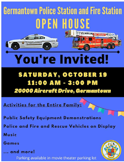 Germantown Police and Fire Station to Team Up for Special Open Houses on Saturday, Oct. 19 