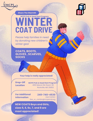 Winter Coat Drive flier 2024