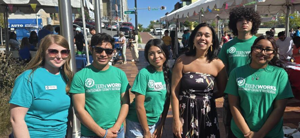 TeenWorks and MoCoRec staff with Natali Fani-Gonazalez