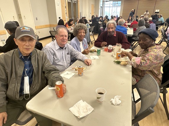 Seniors at lunch