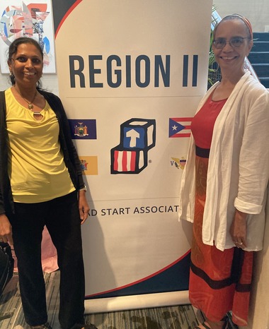 Saru and Charlene at Head Start conference