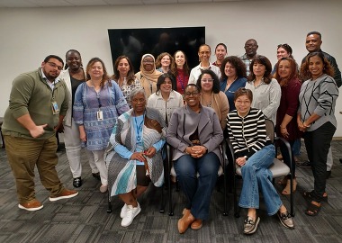 CAA staff with Betty Lam