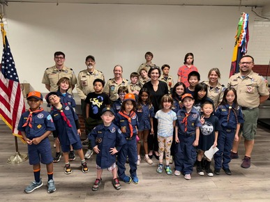 CVP Stewart with Cub Scout Pack 23