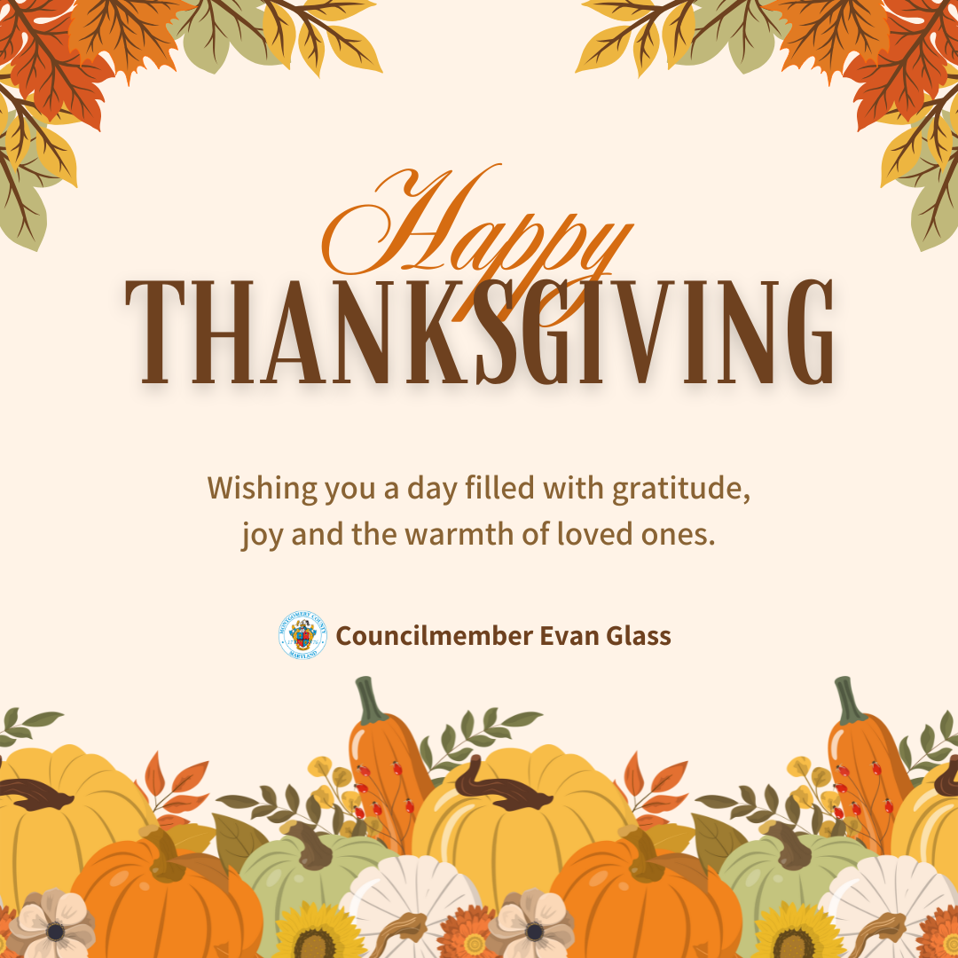 A graphic that reads "happy Thanksgiving"