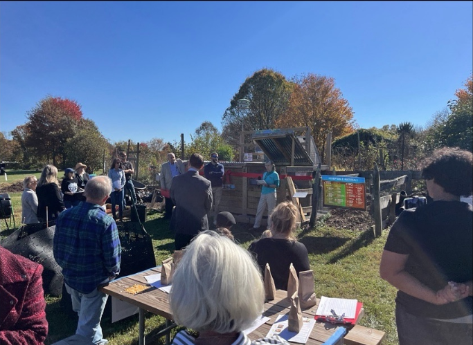 Compost Hub Ribbon Cutting