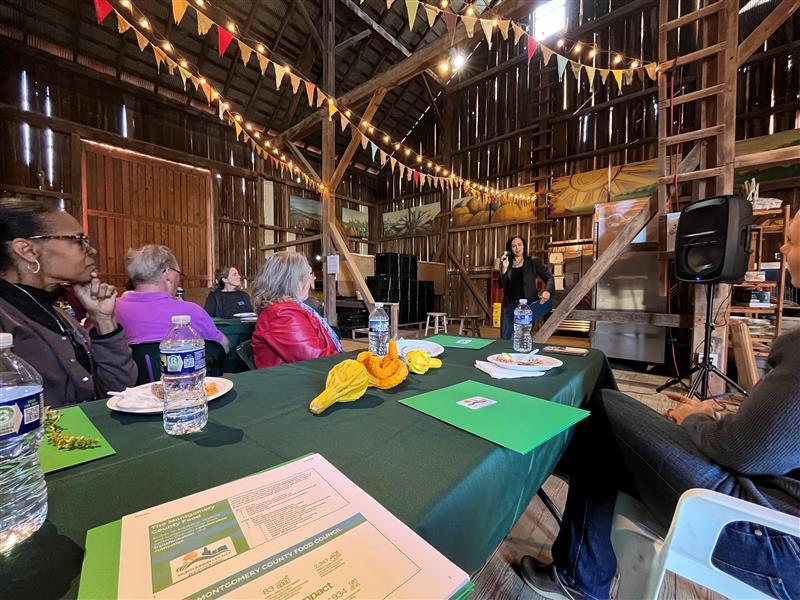 OFSR attending a luncheon hosted by the Greater Washington Community Foundation at Red Wiggler Farm