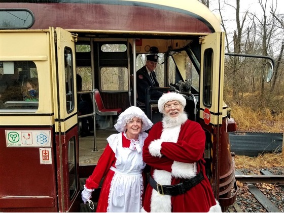 Visit with Santa on a “Holly Trolley Ride” at Capital Trolley Museum Dec. 14-22