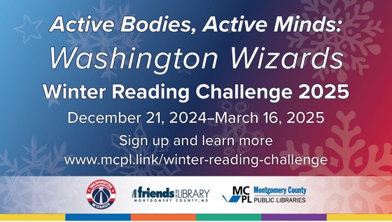 MCPL Partners with Washington Wizards for ‘Active Bodies, Active Minds’ Winter Reading Challenge Running Dec. 21-March 16