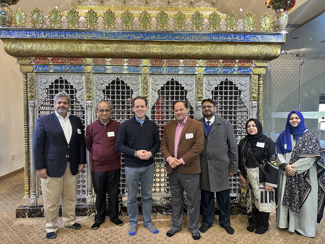 Councilmember Glass with leaders of the Idara-e-Jaferia mosque 