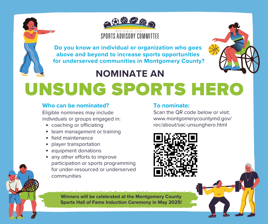 Montgomery County Unsung Sports Hero Award