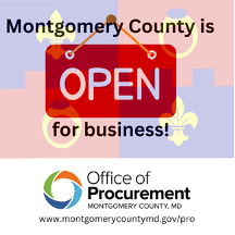 Montgomery County Office of Procurement to Host ‘Montgomery County is Open for Business’ on Monday, March 31