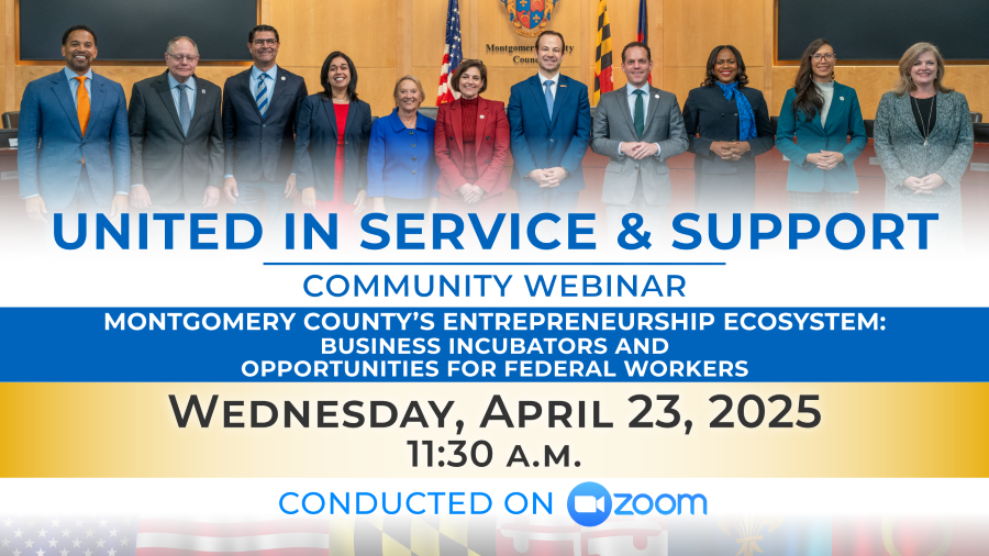 Information for United in Service webinar on April 23 at 11:30 a.m.