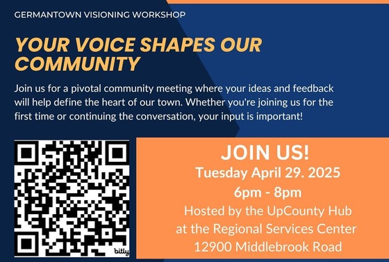 An Opportunity to Join the Conversation About Germantown’s Future Wednesday, April 29