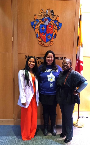 CAI participants Arileidy Ledesma and Tatiana Pineda de Henriquez, with CAB member Erika Conner (L to R)