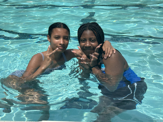 Outdoor Pools Girls Swimming