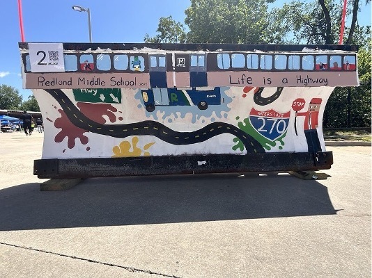 Redland Middle School in Derwood Named Winner of Montgomery County’s 'Paint the Plow' Contest to Celebrate Public Works Week 