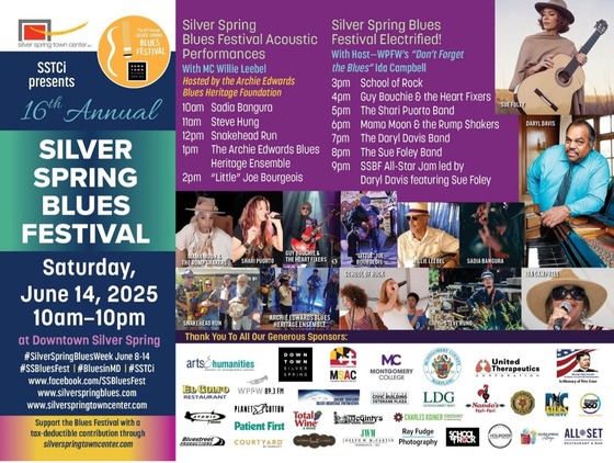 Free All-Day Festival June 14 Wraps Up Silver Spring Blues Festival