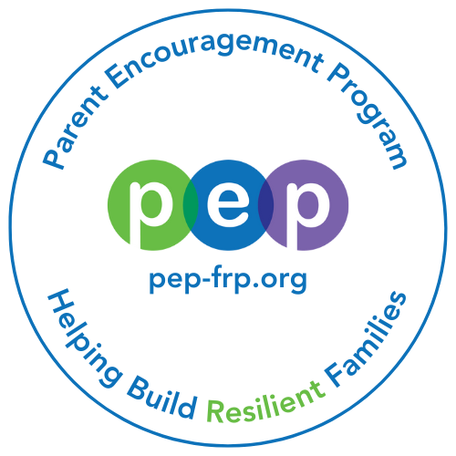 Logo: PEP. Text: Parent Encouragement Program. Helping Build Resilient Families.