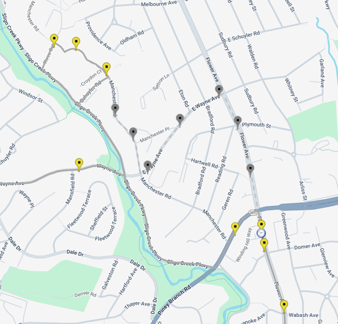 12 to takoma via 3 oaks update