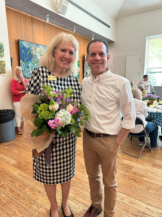 Councilmember Glass with Friendship Heights Mayor Melanie White